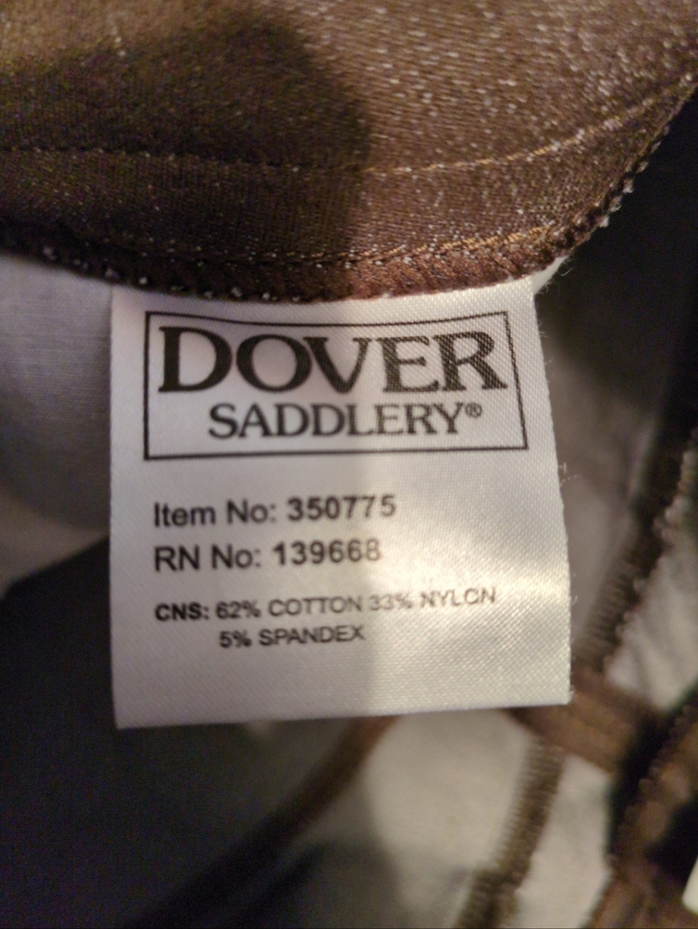 Dover Saddlery Riding Pants Size 26 - Picture 7 of 7